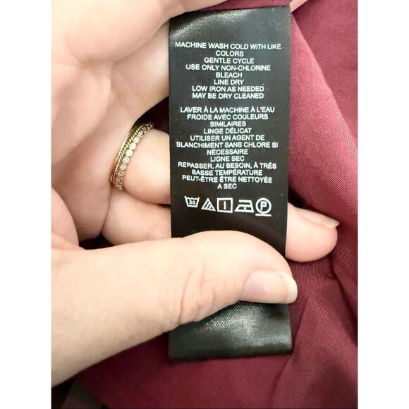 Maeve Anthropologie Womens Red Tartan Plaid Puff Sleeve Mini Dress Size XS NWT - Picture 7 of 7